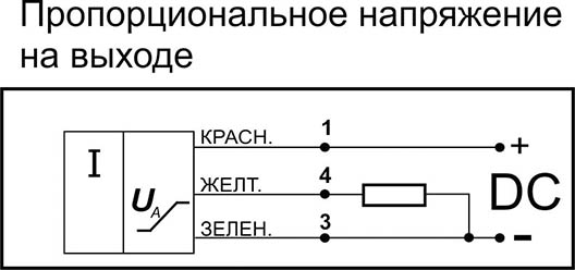 Датчик бесконтактный индуктивный ИДА25-U-PNP-Y107(Д16Т,витой провод)