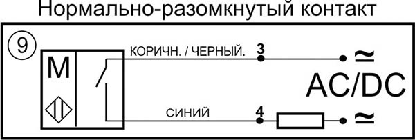 Датчик бесконтактный герконовый GT01P-SI-NO-C-5-SS