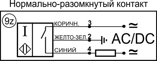 Датчик контроля скорости ИДС27-NO-AC-K-Z-50(Л63)