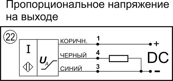 Датчик бесконтактный индуктивный ИДА25-U-PNP-Y107(Л63)