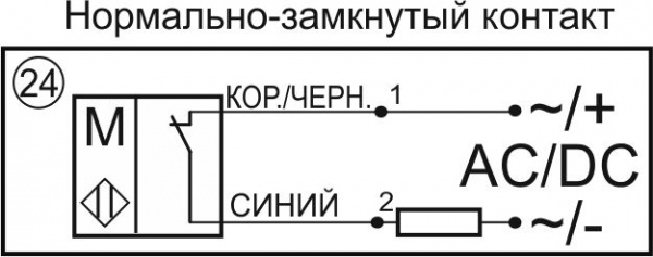 Датчик бесконтактный герконовый DG12MTA-CD-NCB-K-2-SS