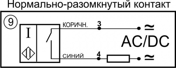 Датчик контроля скорости ИДС39-NO-AC-50