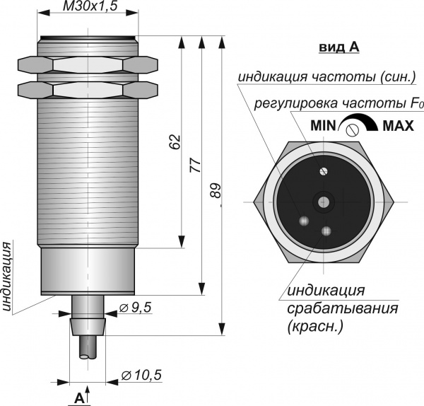 Датчик контроля скорости ИДС26-NO/NC-PNP-HT-50(Л63)