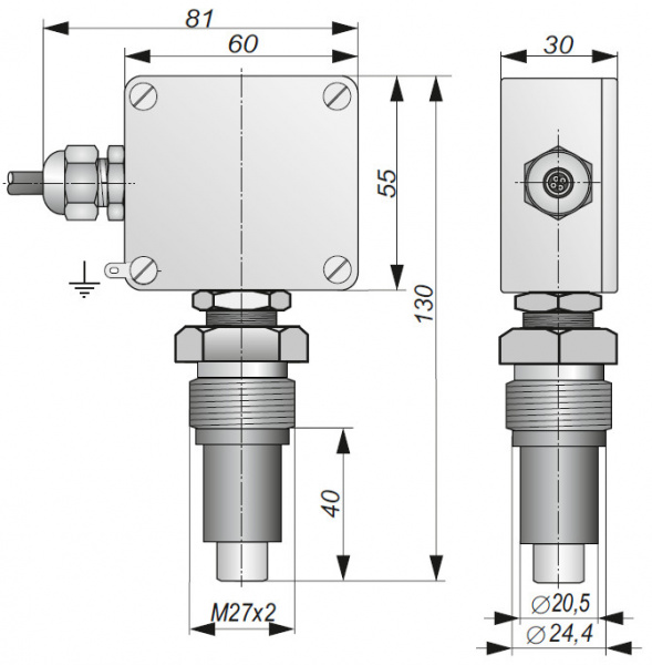 Датчик-реле температуры ДРТ   T01 90-80-NC/NC-R (Д16Т)
